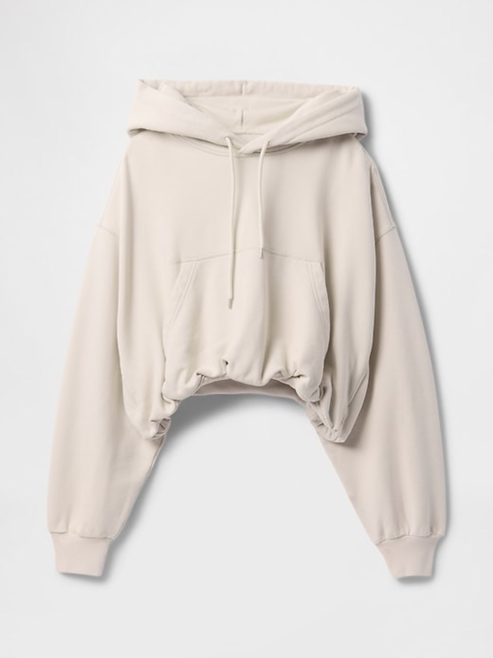 Heavyweight French Terry Crop Bubble Hoodie